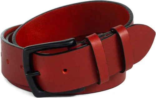 Vista 2 de HoffeBelts Cinturón de cuero de grano completo hecho a mano para hombre, estilo casual, cinturón de cuero personalizado en caja de regalo