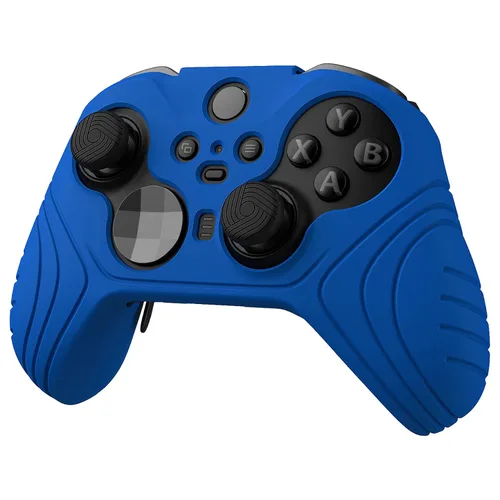 Vista 8 de playvital Samurai Edition Anti Slip Silicone Case Cover for Xbox Elite Wireless Controller Series 2 Core, Ergonomic Soft Rubber Skin Protector for
