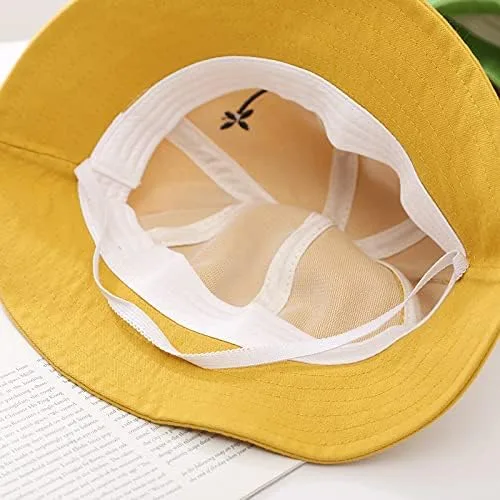Vista 9 de Jiuhong Sombrero de pescador de rana para adultos, sombrero de pescador para adultos, adolescentes, ala ancha, gorra de pescador de playa