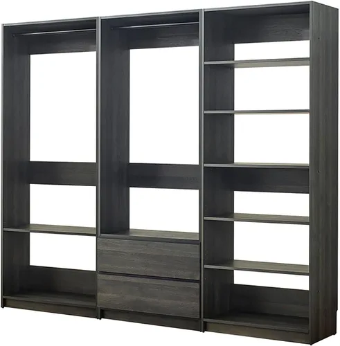 Vista 30 de Maykoosh Organizador de sistema de armario - Armario personalizable con vestidor de almacenamiento negro/modelo D 1 armario