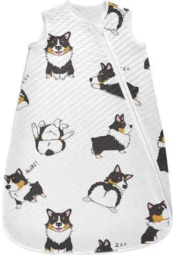 Vista 30 de vvfelixl Saco de dormir para bebé, diseño de dinosaurios, divertido y brillante, para bebés de 0 a 6 meses