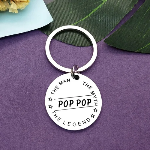 Vista 2 de Vadaka Regalo para el día del padre, divertido llavero de regalo para papá, abuelo, de hija, hijo, hombre, regalo de cumpleaños, joyería