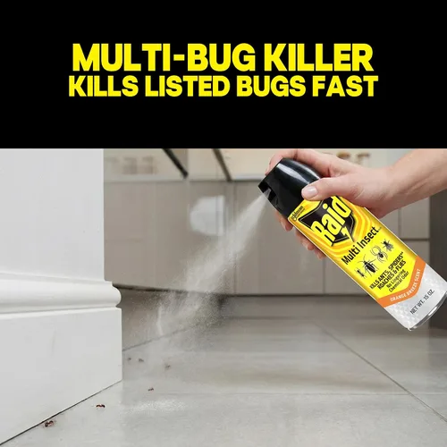 Vista 2 de Raid Asesino de insectos múltiples, brisa de naranja, 15 onzas (paquete de 1)