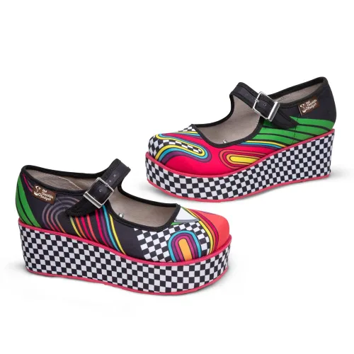 Vista 2 de Hot Chocolate Design Chocolaticas Mary Jane - Plataformas para mujer, 1980