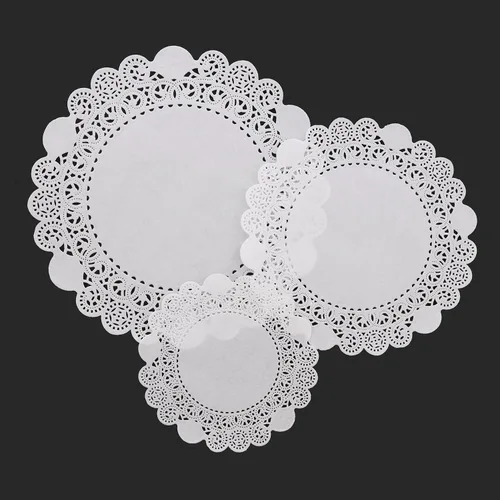 Vista 4 de Royal 10 pulgadas desechables de papel de encaje Doilies, caja de 5000