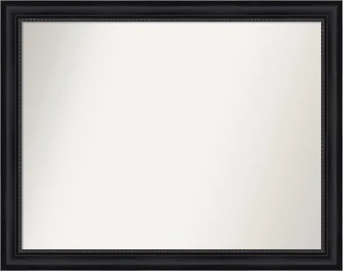 Vista 98 de Amanti Art Espejo personalizado, espejo de baño negro Astor, espejo de pared o espejo de tocador de baño sobre el fregadero (25 x 25 pulgadas)