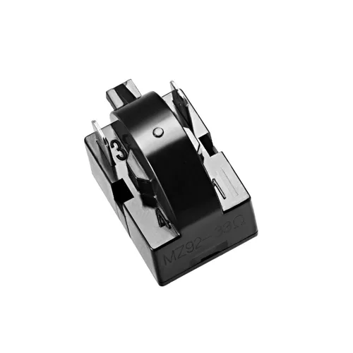 Vista 3 de uxcell Relé de arranque de refrigerador de 33 ohmios y 2 pines para compresor negro