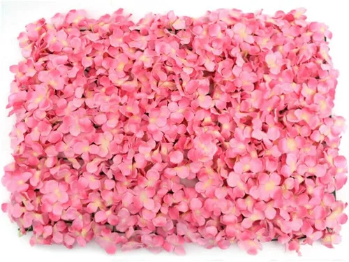 Vista 5 de Paquete de 10 paneles de pared de flores artificiales de 24 x 16 pulgadas, paneles de pared románticos de rosas de seda para bodas, fiestas, hogar