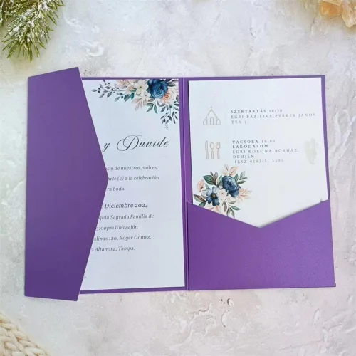 Vista 14 de Tarjeta de invitación negra con bolsillo y sobre para boda, cumpleaños, baby shower, 20 juegos (negro)