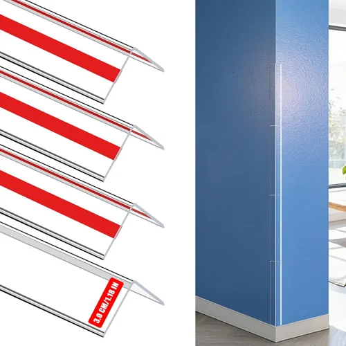 Vista 38 de Mini protectores de esquina autoadhesivos transparentes para pared, bonitos protectores de esquina y protector de bordes para marco de puerta