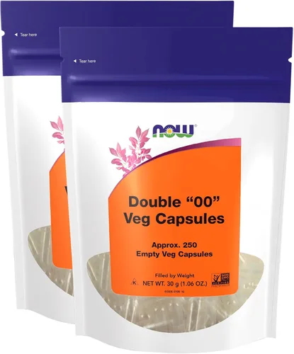 Vista 10 de Cápsulas vegetales de Now Foods Doble “00” cápsulas vacías, 250 unidades, 1, 1