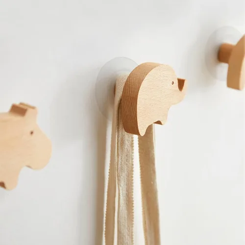 Vista 5 de 12 Set Wood Animal Furniture Knobs Decorative Wood Dresser Knobs with Screws Dresser Pulls Wood Marine Woodland Animals Knobs Cabinet Knobs Nursery