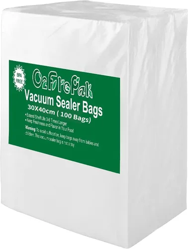 Vista 11 de O2frepak 100 bolsas selladoras al vacío grandes de 10 x 14 pulgadas sin BPA y prevención de pinchazos, bolsas de sellado al vacío, ideales