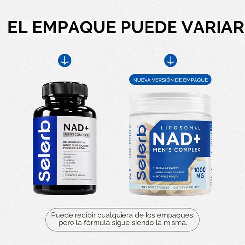 Vista 3 de Selerb Suplementos NAD+ para hombres y mujeres