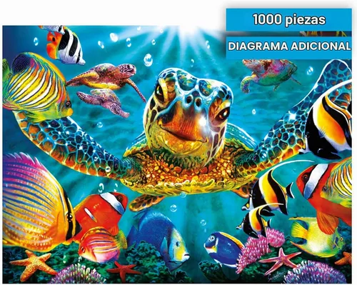 Vista 6 de Buffalo Games - Tiny Bubbles - Steve Sundram - Rompecabezas de 1000 piezas para adultos - Escena submarina vibrante - Rompecabezas desafiante