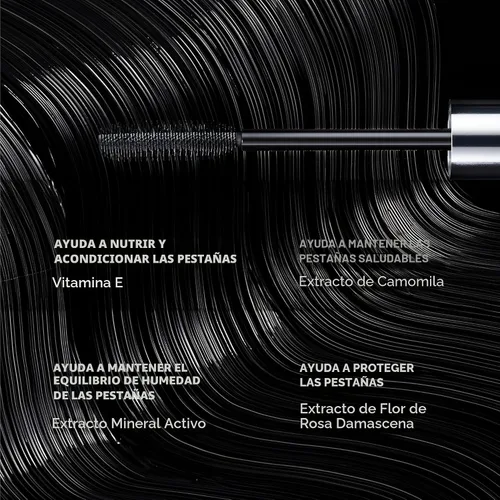Vista 5 de BUXOM Máscara voluminizadora de pestañas, negro más negro