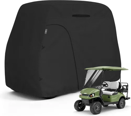 Vista 12 de Explore Land Funda impermeable para carrito de golf universal, compatible con la mayoría de marcas, para 2/4/6 pasajeros Fits for EZGO/Club