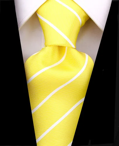 Vista 22 de Scott Allan - Corbatas de rayas para hombre - Corbata tejida para hombre