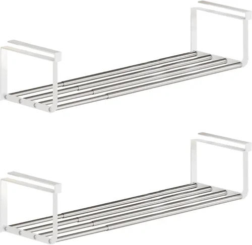 Vista 11 de Organizador expandible para zapatos, estante ajustable para zapatos y estante debajo del gabinete, para almacenamiento y organización de zapatos