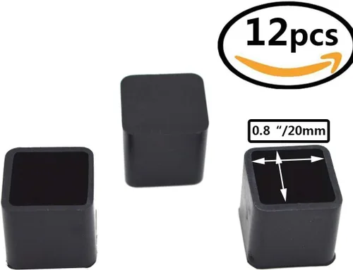 Vista 2 de Tapas de goma de 4/5 pulgadas para patas de muebles, mesa, silla, patas de silla, protectores de suelo, para evitar arañazos, protector de suelo