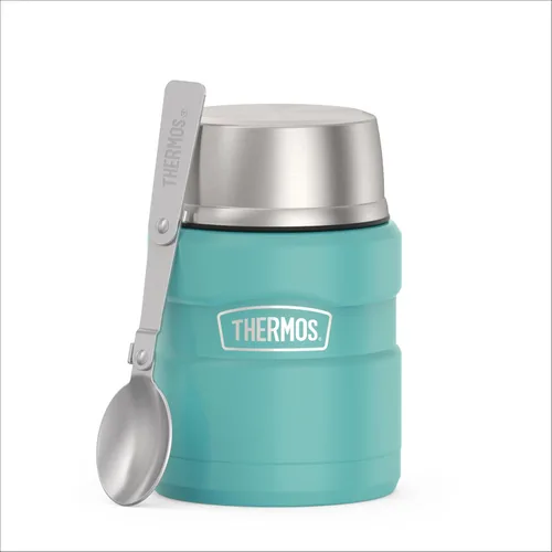 Vista 25 de THERMOS Stainless King - Tarro de alimentos aislado al vacío con cuchara, 16 onzas, verde militar mate Stainless Steel Insulated Food Container