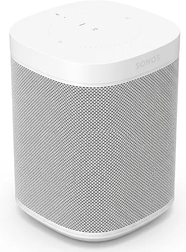 Vista 2 de Sonos One (Gen 2) Altavoz inteligente controlado por voz, color blanco