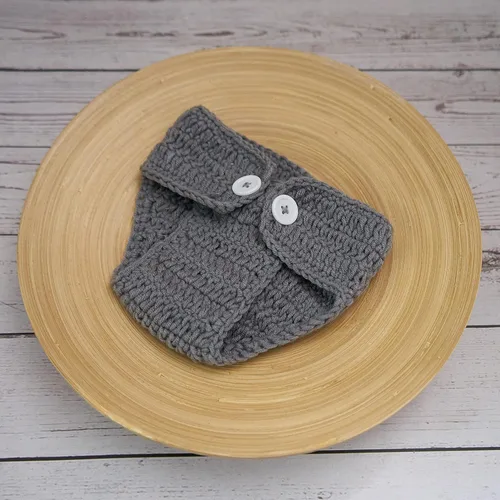 Vista 7 de Accesorios de fotografía para recién nacidos para niños y niñas sombrero de elefante gorro y pantalones cortos accesorios para fotos de bebé