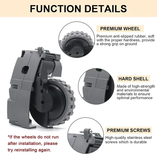 Vista 3 de Módulo de rueda de accionamiento derecho compatible con iRobot Roomba 500 600 700 800 900 Series Accesorios de piezas de repuesto para aspiradoras