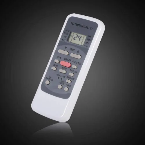 Vista 3 de Control remoto universal de aire acondicionado con reloj y temporizador incorporados, control remoto de aire acondicionado de repuesto general