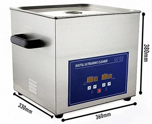 Vista 3 de JeKen 20L Limpiador ultrasónico profesional con temporizador digital y calentador de acero inoxidable PS-G60A