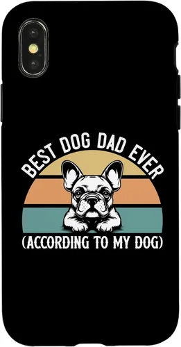 Vista 5 de French Bulldog Lover Best Dog Dad Ever Funny Pet Parent Gift Case for iPhone 17