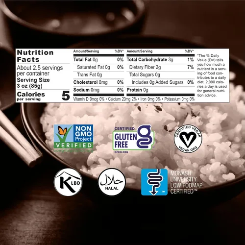 Vista 2 de Miracle Noodle Miracle Rice - Arroz Shirataki a base de plantas, keto, vegano, sin gluten, bajo en carbohidratos, paleo, sin lácteos, bajo