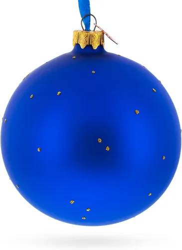 Vista 3 de Símbolos de masones bola de cristal adorno de Navidad 4 pulgadas