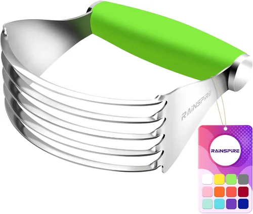 Vista 19 de Rainspire XL - Cortador de repostería para hornear, licuadora de repostería resistente, de acero inoxidable, cuchillas gruesas y afiladas, cortador