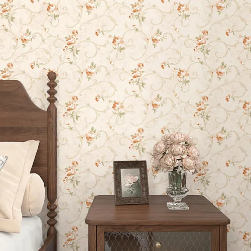 Vista 11 de WESTICK Papel tapiz autoadhesivo con diseño floral de rosas rosadas, autoadhesivo, extraíble, para paredes decorativas, dormitorio, baño