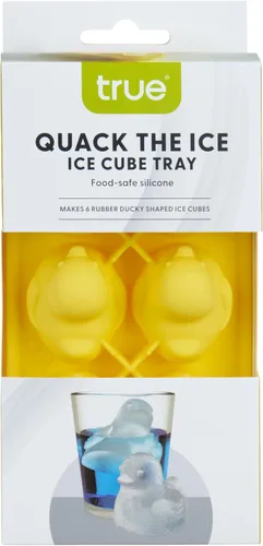 Vista 9 de TrueZoo Quack the Ice Duck - Bandeja para cubitos de hielo, molde de silicona de fácil liberación para whisky, cócteles, té helado, chupitos