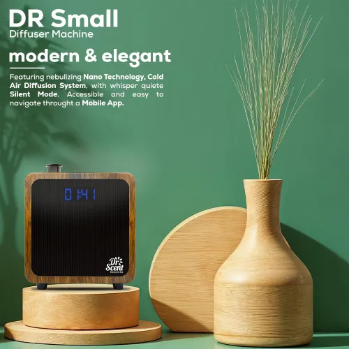Vista 2 de Dr Scent Difusor de aceite esencial Fragancia Máquina Madera (Pequeña)