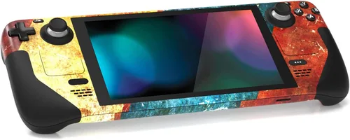 Vista 5 de PlayVital Juego completo de calcomanías protectoras para Steam Deck LCD, pegatinas personalizadas Cubierta de vinilo para Steam Deck OLED