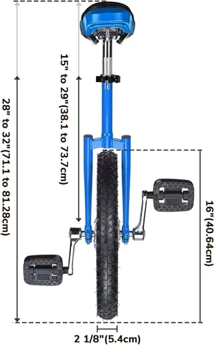 Vista 4 de ZeHuoGe 16" Unicycle Excelente Manganeso Marco de Acero de Manganeso Protección Mute Cojinete de EE.UU. Entrega