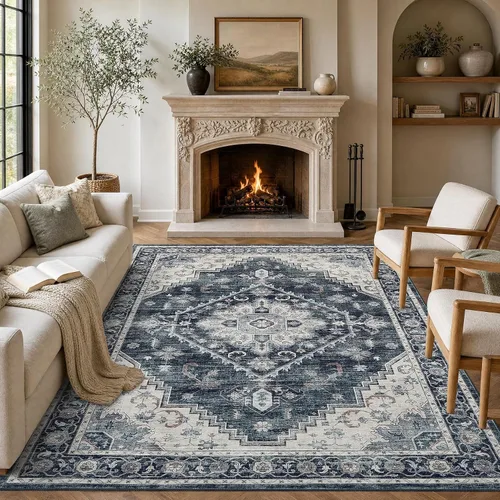 Vista 39 de Garvee Alfombra vintage Beige