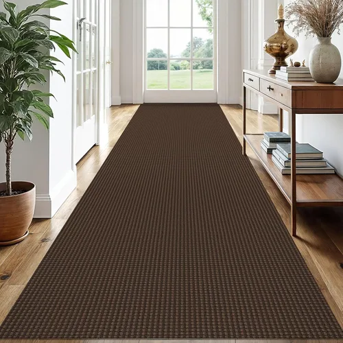 Vista 113 de EARTHALL Alfombra tejida de 2 x 3 pies, lavable para entrada, alfombra trenzada antideslizante, alfombra para puerta interior y exterior, alfombra