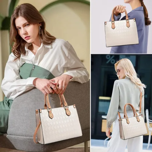 Vista 4 de Monederos y bolsos para mujer con asa superior, bolso de mano para mujer, bolso de hombro