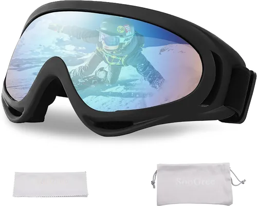 Vista 7 de SooGree Gafas de esquí para Hombres Mujeres Niños Jóvenes Niños o Niñas Gafas de nieve para snowboard Gafas de esquí resistentes al viento y al