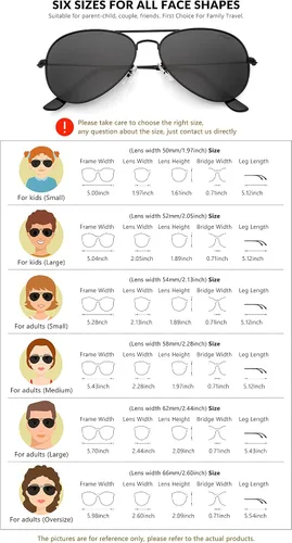 Vista 2 de livho Classic Polarized Aviator Sunglasses UV Mirrored Lens Metal Retro Shades