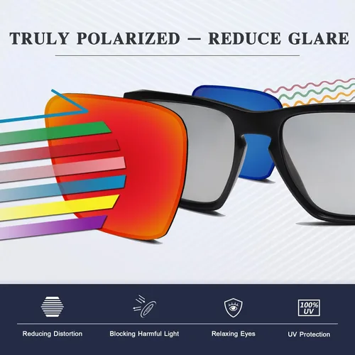 Vista 5 de New 1.8mm Thick UV400 Replacement Lenses for Oakley Whisker Sunglass