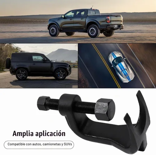 Vista 3 de Sporacingrts 25112 Separador de rótula, herramienta de extracción de rótulas, extractor de rótula ajustable que se extiende hasta 2 3/8 pulgadas