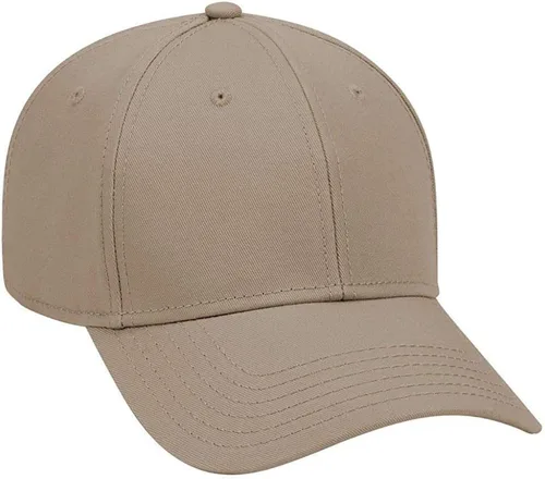 Vista 26 de Ashen Fane Gorra de béisbol básica de sarga de algodón superior de perfil bajo estructurado de 6 paneles
