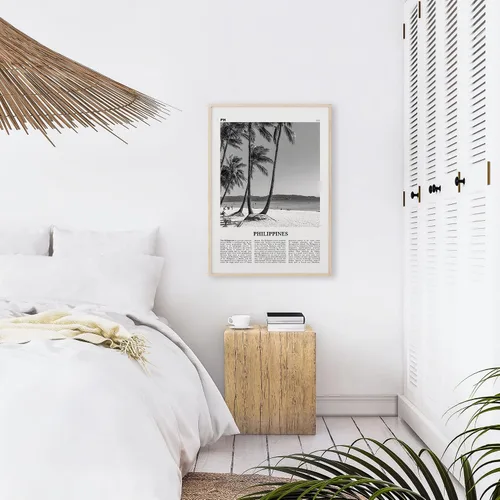 Vista 6 de Impresión de Filipinas en blanco y negro, arte de pared de Filipinas, póster de Filipinas, foto de Filipinas, decoración de pared de Filipinas, mapa