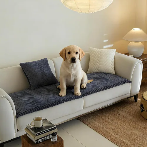 Vista 30 de Fundas de sofá para sofá de 3 cojines, aptas para mascotas, funda de sofá antideslizante lavable