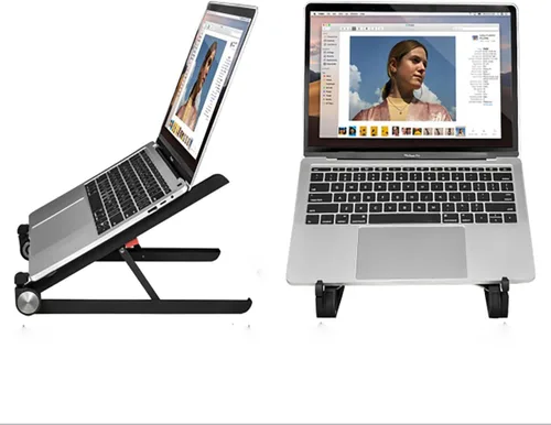 Vista 2 de Soporte ajustable para computadora portátil para escritorio, elevador